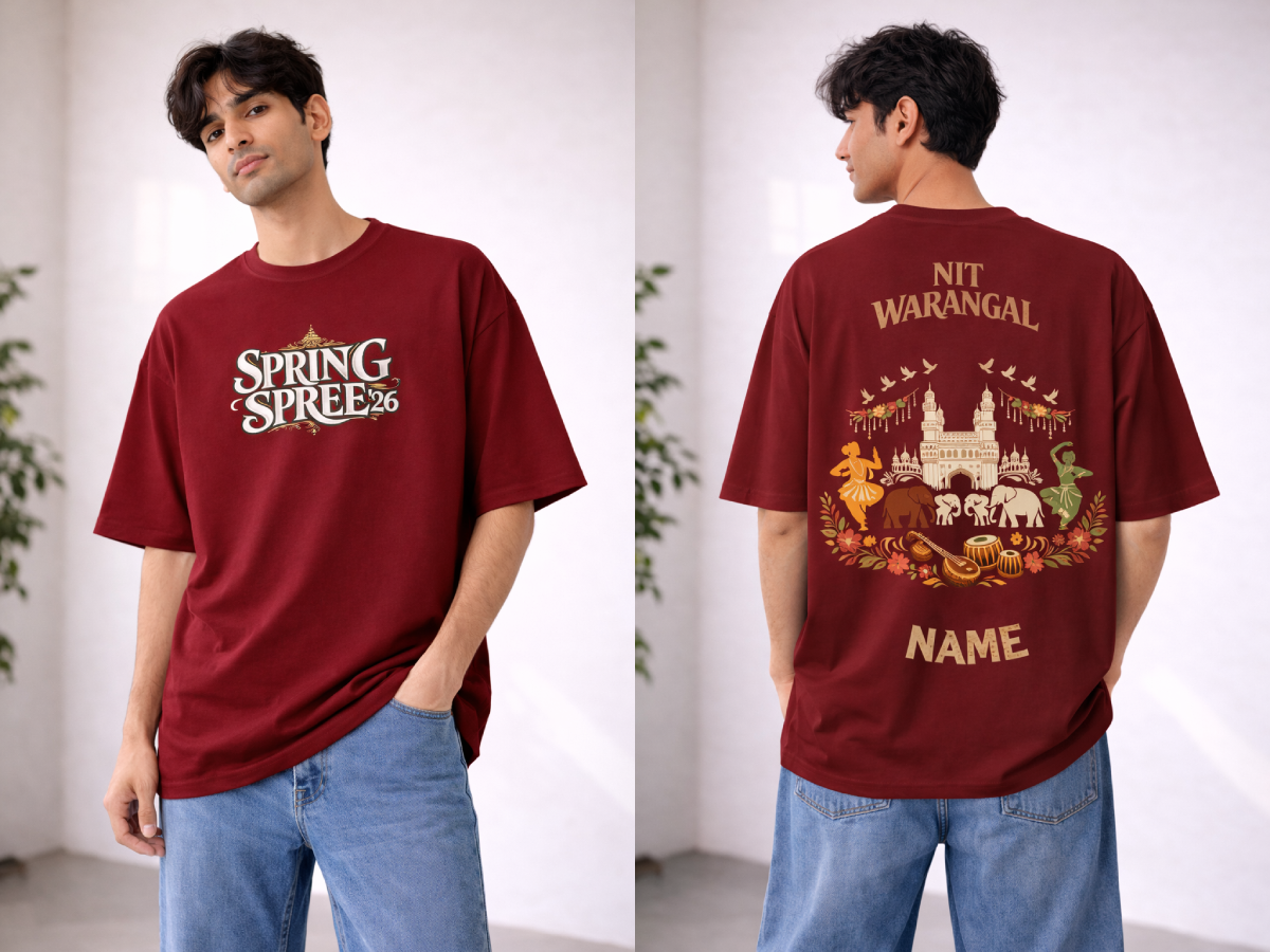 Spring Spree Royal Drip Oversized Tee