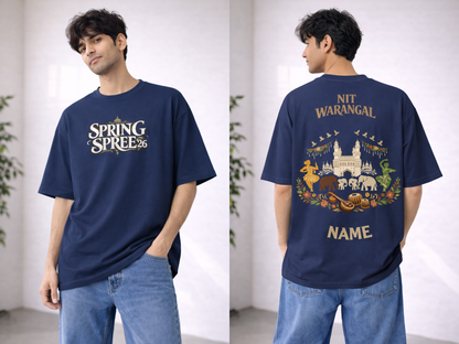 Spring Spree Royal Drip Oversized Tee