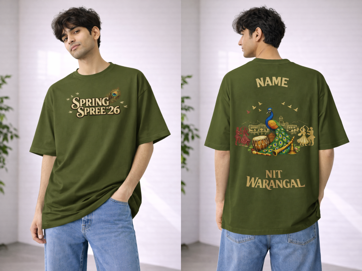 Peacock Parade – Spring Spree ’26 Signature Oversized Tee