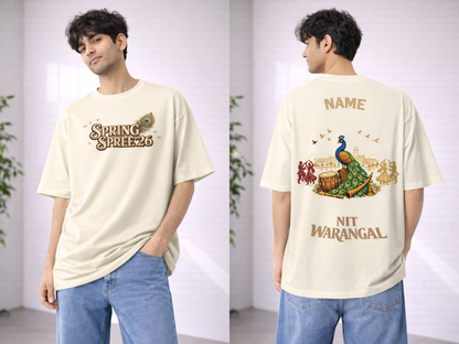 Peacock Parade – Spring Spree ’26 Signature Oversized Tee