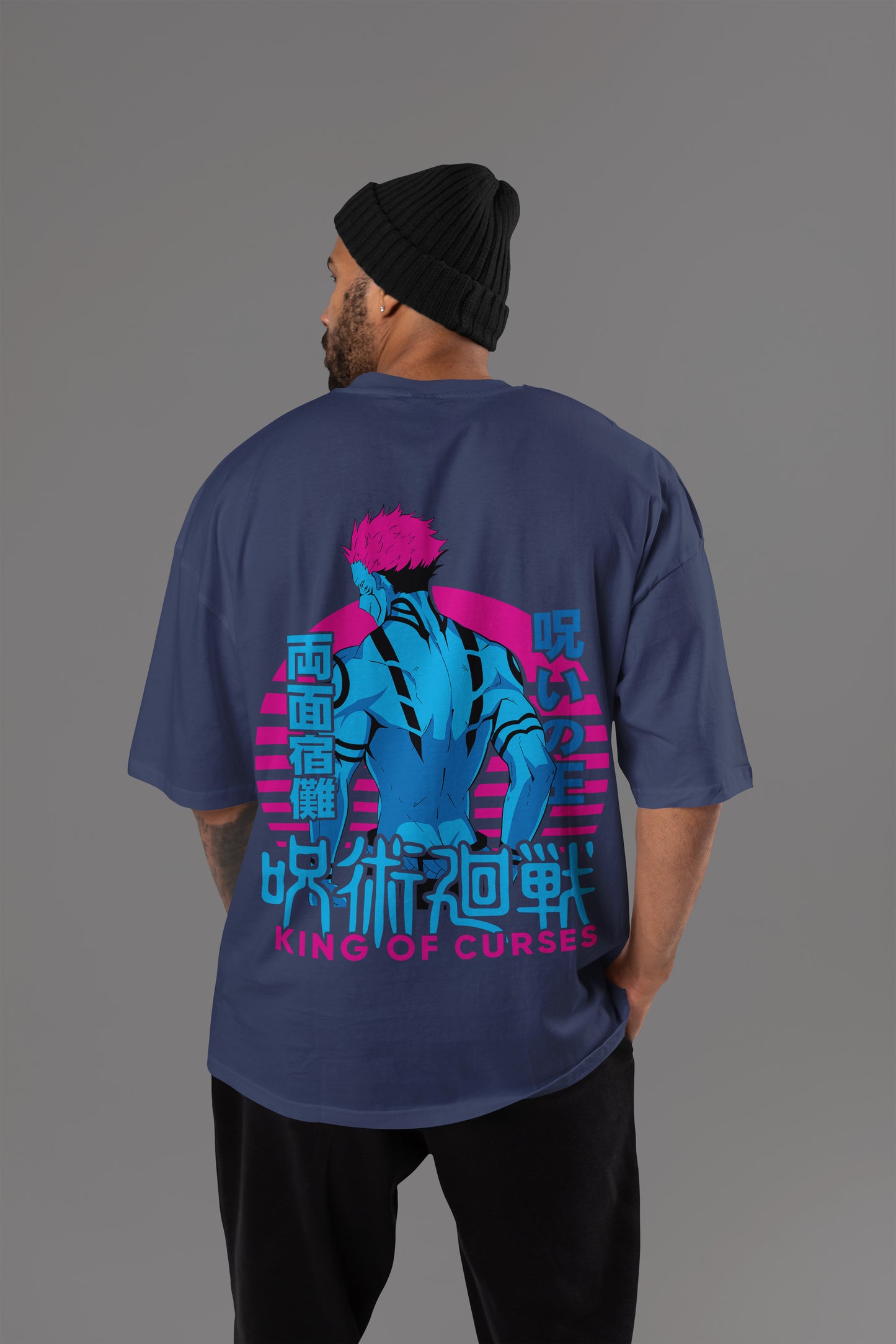King of Curses Oversized Tee | Jujutsu Kaisen Edition