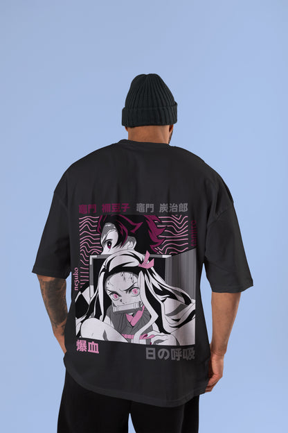 Demon Slayer - Tanjiro & Nezuko Oversized T-Shirt
