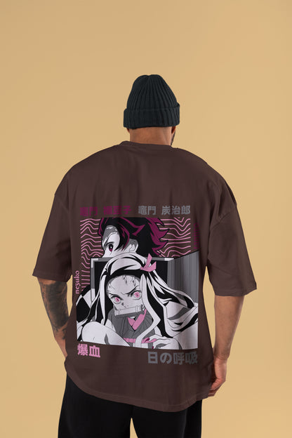 Demon Slayer - Tanjiro & Nezuko Oversized T-Shirt